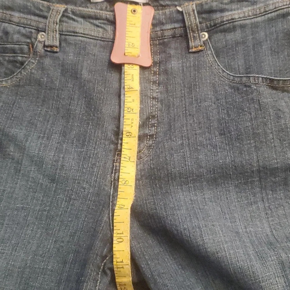 CHICO'S Womens Platinum Straight Leg Jeans Mid Rise Cotton & Spandex - Picture 11 of 13
